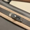 ヴォーエプソン Epsom グリメイヤー 0L/ Gris Meyer シルバー金具 kellymini-075 全手縫い  エルメスケリーミニ Kelly bag miniMini Kelly  New stock 