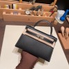 ヴォーエプソン Epsom ブラック 89/ Black (Noir) シルバー金具 kellymini-078 全手縫い  エルメスケリーミニ Kelly bag miniMini Kelly  New stock 