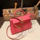 エルメスケリーミニ Kelly bag miniMini Kelly New stock  ヴォーエプソン Epsom ローズアザレ 8W /Rose Azalee ゴールド金具 kellymini-081 全手縫い