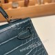 エルメスケリーミニ Kelly bag miniMini Kelly New stock  Matte Alligateor CrocodileV0/Vert Rousseau ヴェールルソー V0/Vert Rousseau ゴールド金具 kellymini-096 全手縫い