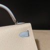 エルメスケリーミニ Kelly mini 20 シルバー金具  10 /Craieクレ& T0/ Blue Brume ブルーブリュム  ヴォーエプソン Epsom  全手縫い