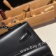 エルメス両面ケリー 不規則なデザイン ボックスカーフ box 89/Black (Noir) ブラック シルバー金具  kelly-new-011 全手縫い