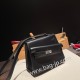 エルメス両面ケリー 不規則なデザイン ボックスカーフ box 89/Black (Noir) ブラック シルバー金具  kelly-new-011 全手縫い