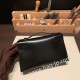 エルメス ポシェットケリー kelly pochette  box ボックスカーフ  ブラック 89 /Black (Noir) Black Hardware Pochette--006 全手縫い