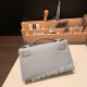 エルメス ポシェットケリー kelly pochette  Epsom ヴォーエプソン グリムエット 4Z /Gris Mouette  シルバー金具 Pochette--010 全手縫い