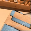 エルメス ポシェットケリー kelly pochette  Epsom ヴォーエプソン セレスト 7N /Celeste ゴールド金具 Pochette--012 全手縫い