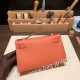 エルメス ポシェットケリー kelly pochette  Epsom ヴォーエプソン ローズティー 3L /Rose Tea ゴールド金具 Pochette--015 全手縫い