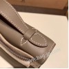 エルメス ポシェットケリー kelly pochette  swift スイフト グリエレファント 8C /Elephant Grey シルバー金具 Pochette--024 全手縫い