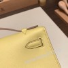エルメス ポシェットケリー kelly pochette  swift スイフト ジョーヌプッサン 1Z /Jaune Poussin  シルバー金具 Pochette--032 全手縫い