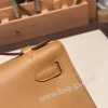 エルメス ポシェットケリー kelly pochette  swift スイフト ビスキュイ 4B /Biscuit  ゴールド金具 Pochette--041 全手縫い