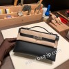 エルメス ポシェットケリー kelly pochette  swift スイフト ブラック 89/ Black (Noir) シルバー金具 Pochette--043 全手縫い