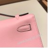 エルメス ポシェットケリー kelly pochette  swift スイフト ローズサクラ 3Q/ Rose Sakura ゴールド金具 Pochette--052 全手縫い