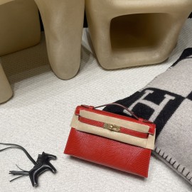 リザード エルメス ポシェットケリー kelly pochette Q5/ Rouse Casaque  ルージュカザック