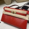 リザード エルメス ポシェットケリー kelly pochette Q5/ Rouse Casaque  ルージュカザック