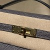 リザード エルメス ポシェットケリー kelly pochette 8F/Etain エタン