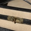 リザード エルメス ポシェットケリー kelly pochette  89/Black (Noir) ブラック