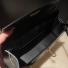 リザード エルメス ポシェットケリー kelly pochette  89/Black (Noir) ブラック