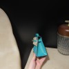 リザード エルメス ポシェットケリー kelly pochette  6u/ vert deau  ヴェールドー