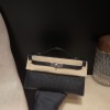 オーストリッチ エルメス ポシェットケリー kelly pochette  89/Black (Noir) ブラック