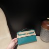 オーストリッチ エルメス ポシェットケリー kelly pochette  U4/Vert Vertigo  ヴェールヴェルティゴ
