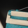 オーストリッチ エルメス ポシェットケリー kelly pochette  U4/Vert Vertigo  ヴェールヴェルティゴ