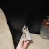 オーストリッチ エルメス ポシェットケリー kelly pochette  80/Pearl Grey (Gris Perle)  パールグレー ，