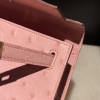 オーストリッチ エルメス ポシェットケリー kelly pochette  94/Terre Cuite  テリキュート