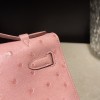 オーストリッチ エルメス ポシェットケリー kelly pochette  94/Terre Cuite  テリキュート