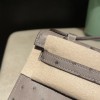 オーストリッチ エルメス ポシェットケリー kelly pochette  M8/Gris Asphalt  グリアスファルト