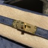 オーストリッチ エルメス ポシェットケリー kelly pochette 73/Blue Saphir  ブルーサフィール