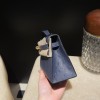 オーストリッチ エルメス ポシェットケリー kelly pochette 73/Blue Saphir  ブルーサフィール