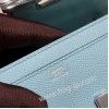 ケリーロング トゥー・ゴー Kelly to go  ヴォーエプソン epsom  3P/Blue Atoll  ブルーアトール シルバー金具  kellyto-007 全手縫い