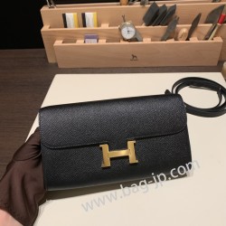 ケリーロング トゥー・ゴー Kelly to go  ヴォーエプソン epsom  89/Black (Noir) ブラック ゴールド金具   kellyto-011 全手縫い