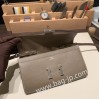 ケリーロング トゥー・ゴー Kelly to go  ヴォーエプソン epsom  18/Étoupe Grey (Étoupe)  エトゥープ シルバー金具  kellyto-026 全手縫い