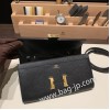 ケリーロング トゥー・ゴー Kelly to go  ヴォーエプソン epsom  89/Black (Noir) ブラック ゴールド金具   kellyto-027 全手縫い
