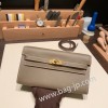 ケリーロング トゥー・ゴー Kelly to go  ヴォーエプソン epsom  18/Étoupe Grey (Étoupe)  エトゥープ ゴールド金具   kellyto-045 全手縫い