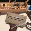 ケリーロング トゥー・ゴー Kelly to go  ヴォーエプソン epsom  18/Étoupe Grey エトゥープ シルバー金具  kellyto-054 全手縫い
