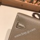 ケリーロング トゥー・ゴー Kelly to go  ヴォーエプソン epsom  18/Étoupe Grey エトゥープ ゴールド金具   kellyto-055 全手縫い