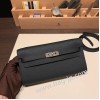 ケリーロング トゥー・ゴー Kelly to go  ヴォーエプソン epsom  89/Black (Noir) ブラック シルバー金具  kellyto-056 全手縫い