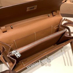 ケリーロング トゥー・ゴー Kelly to go  ヴォーエプソン epsom  37 /Gold ゴールド シルバー金具  kellyto-061 全手縫い