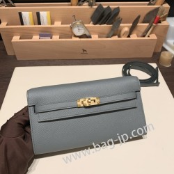 ケリーロング トゥー・ゴー Kelly to go  ヴォーエプソン epsom  63/Vert Amande  ヴェールアマンド ゴールド金具   kellyto-063 全手縫い