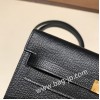 ケリーロング トゥー・ゴー Kelly to go  ヴォーエプソン epsom  89/Black (Noir) ブラック ゴールド金具   kellyto-064 全手縫い