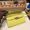 ケリーロング トゥー・ゴー Kelly to go  ヴォーエプソン epsom  9R/Lime  ライム シルバー金具  kellyto-069 全手縫い