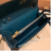 ケリーロング トゥー・ゴー Kelly to go  シェブルミゾル Chevre W0/Vert Bosphore  ヴェールボスフォール ゴールド金具   kellyto-073 全手縫い