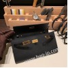 ケリーロング トゥー・ゴー Kelly to go  touch ヴォーエプソン  89/Black (Noir) ブラック ゴールド金具   kellyto-074 全手縫い