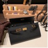 ケリーロング トゥー・ゴー Kelly to go  touch ヴォーエプソン 89/Black (Noir) ブラック ゴールド金具   kellyto-075 全手縫い