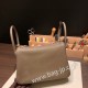 エルメス リンディ26 Clemence トリヨンクレマンス エトゥープ18 /Étoupe Grey ゴールド金具 lindy26-010 全手縫い