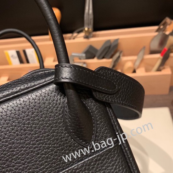 エルメス リンディ26 Clemence トリヨンクレマンス ブラック 89/ Black (Noir) シルバー金具 lindy26-011 全手縫い