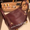 エルメス リンディ26 Clemence トリヨンクレマンス ルージュセリエ 0G /Rouge Sellier ゴールド金具 lindy26-016 全手縫い