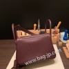 エルメス リンディ26 Clemence トリヨンクレマンス ルージュセリエ 0G /Rouge Sellier シルバー金具 lindy26-026 全手縫い